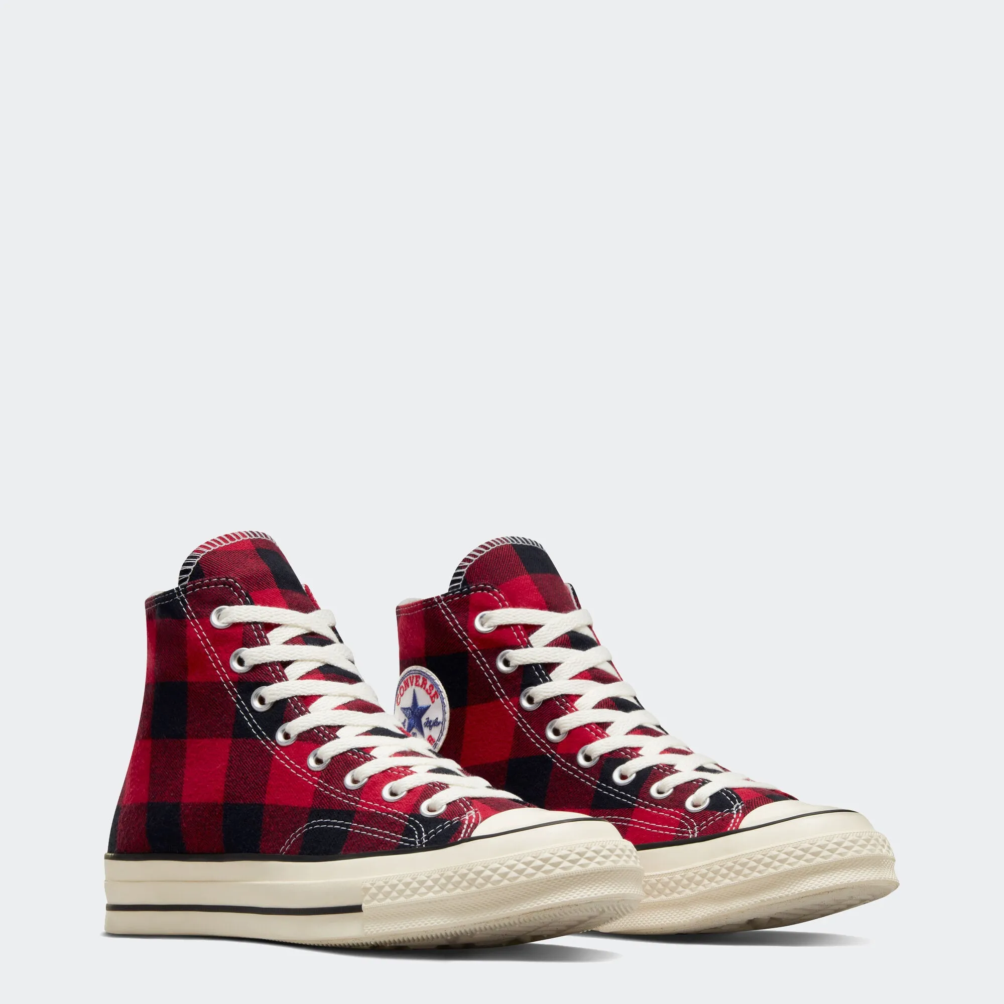 Unisex Converse Chuck 70 Upcycled Red Flannel