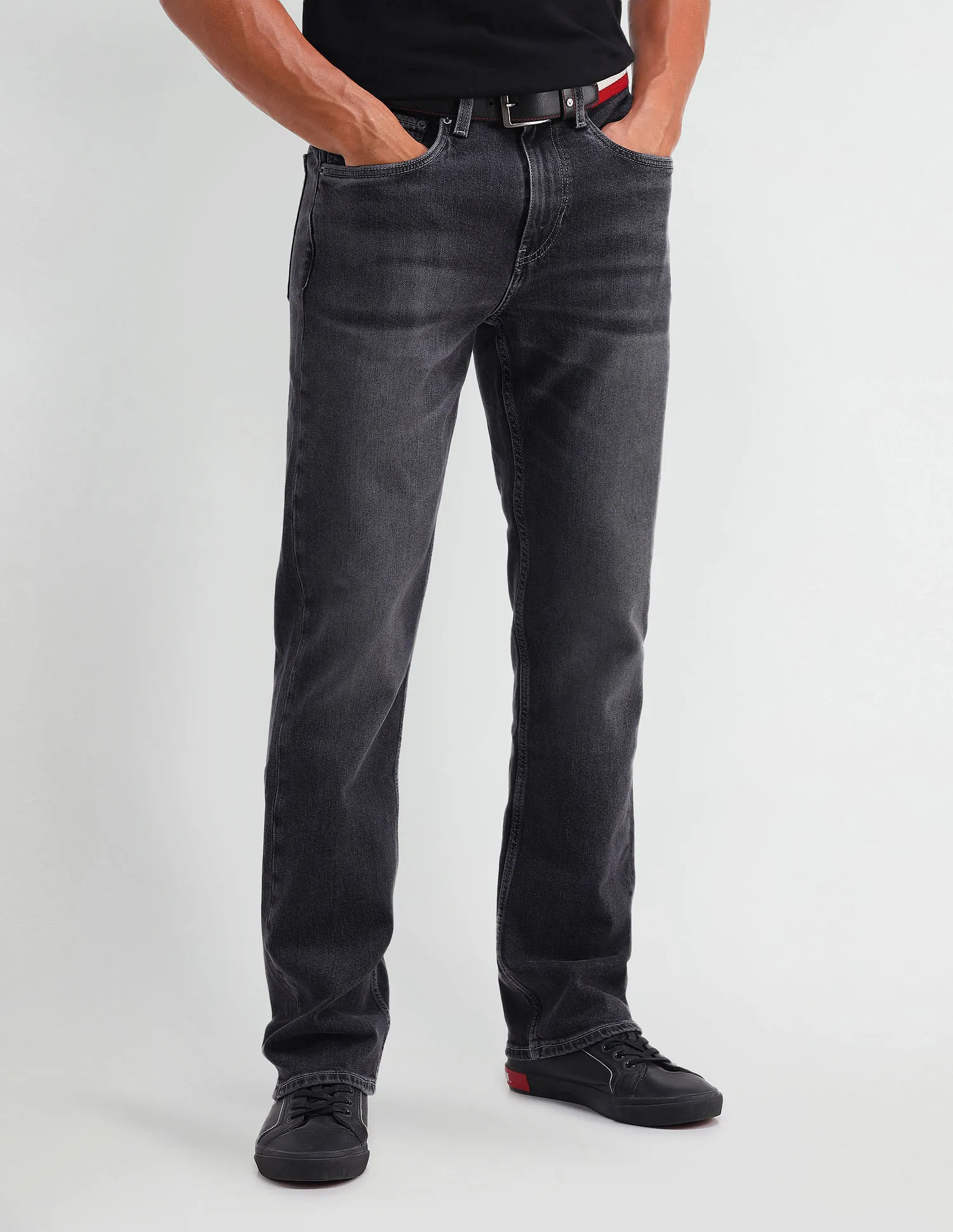 U.S. Polo Assn. Denim Co. Harold Slim Straight Fit Grey Jeans