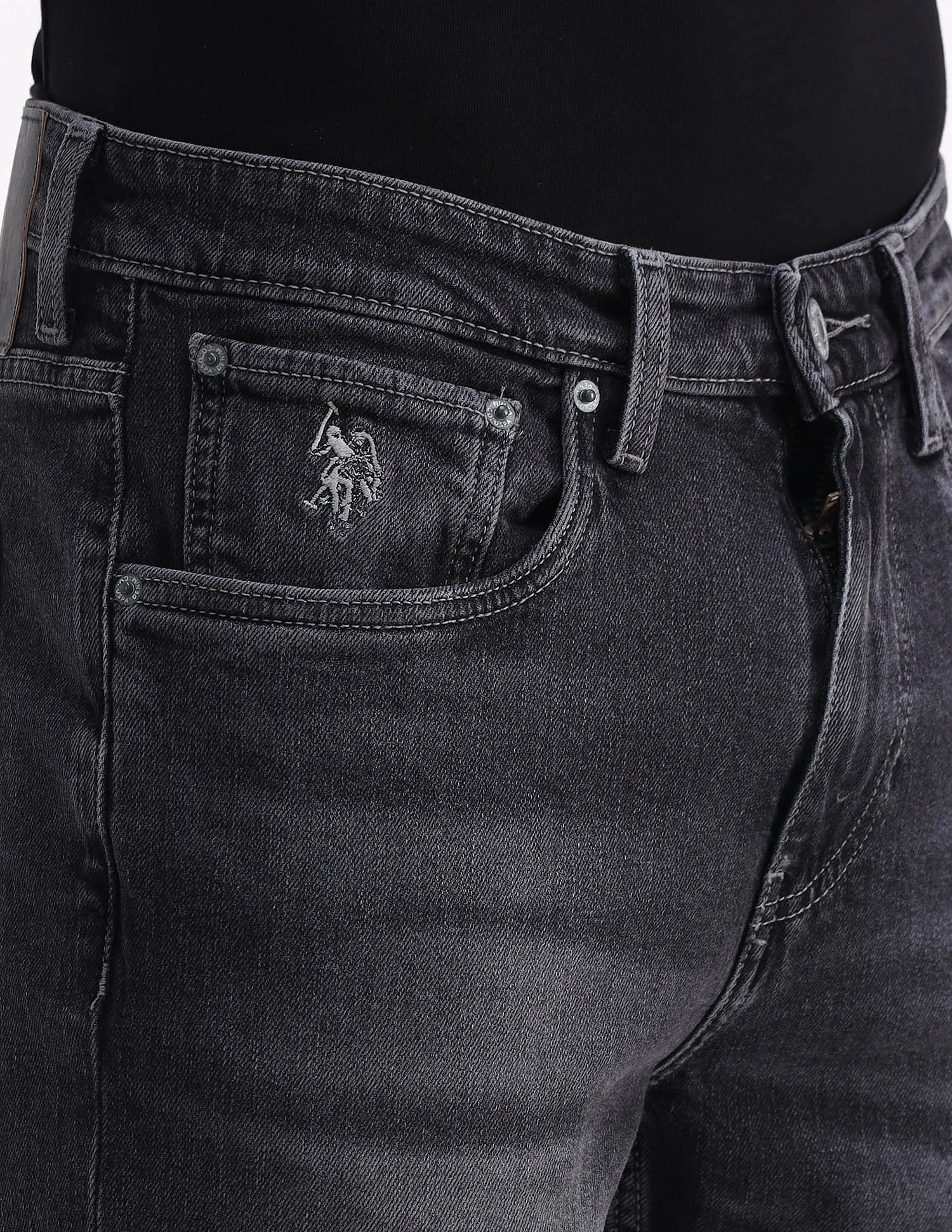 U.S. Polo Assn. Denim Co. Harold Slim Straight Fit Grey Jeans