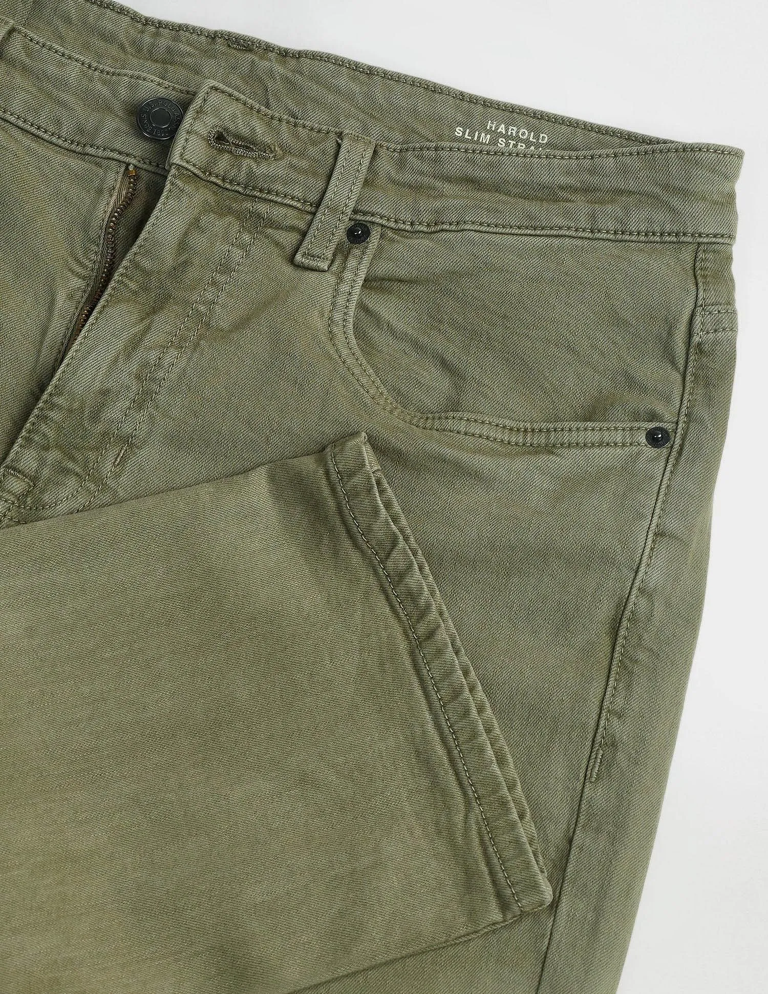 U.S. Polo Assn. Denim Co. Harold Slim Straight Green Jeans