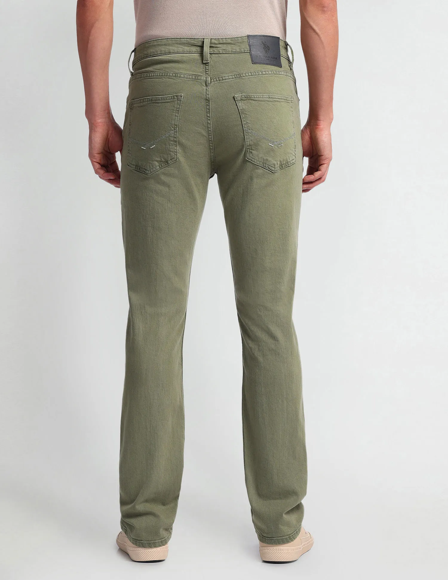 U.S. Polo Assn. Denim Co. Harold Slim Straight Green Jeans