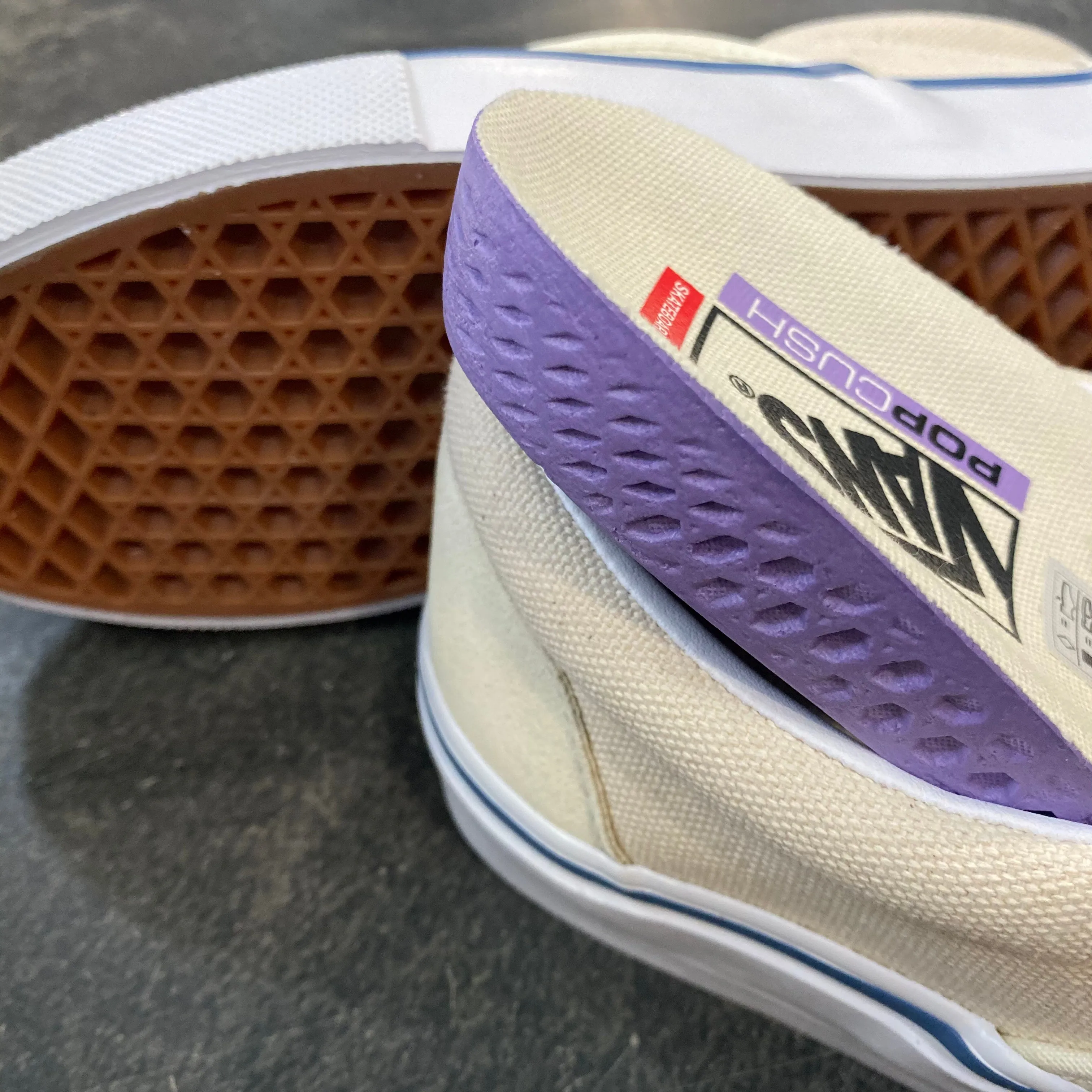 Vans Skate Slip On Raw Canvas Classic White