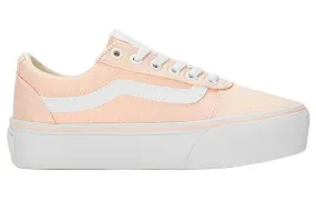 VANS WOMEN'S WARD PLATFORM PEACH/WHITE