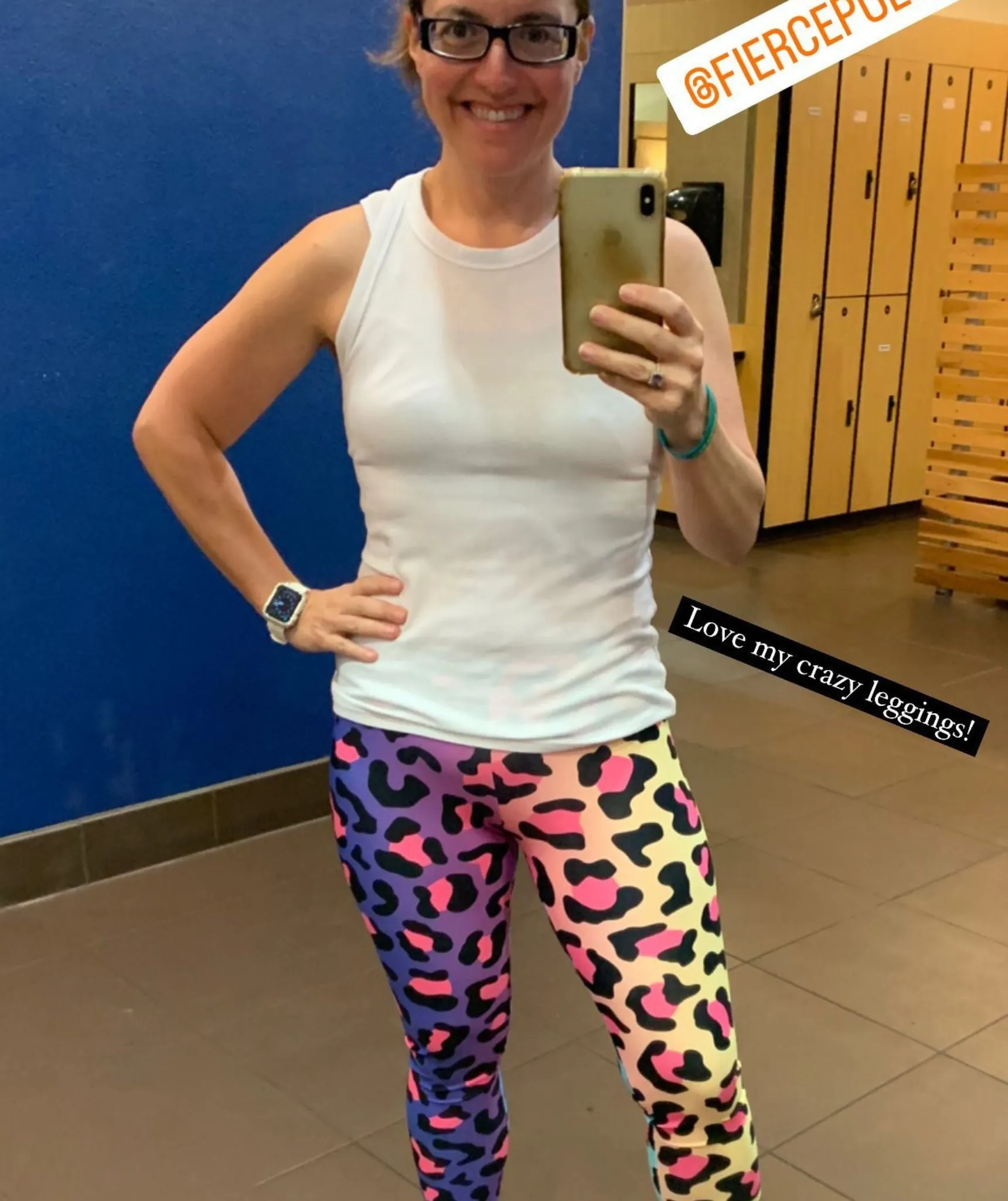 Vibrant Leopard Print Leggings