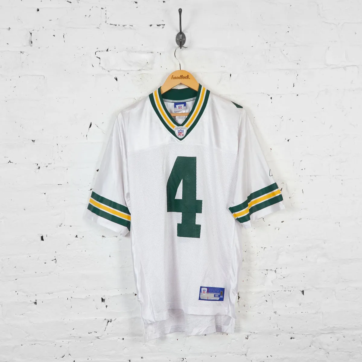 Vintage Reebok Green Bay Packers NFL Favre Jersey - White - M