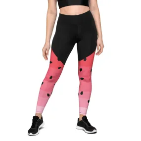 Watermelon Compression Leggings