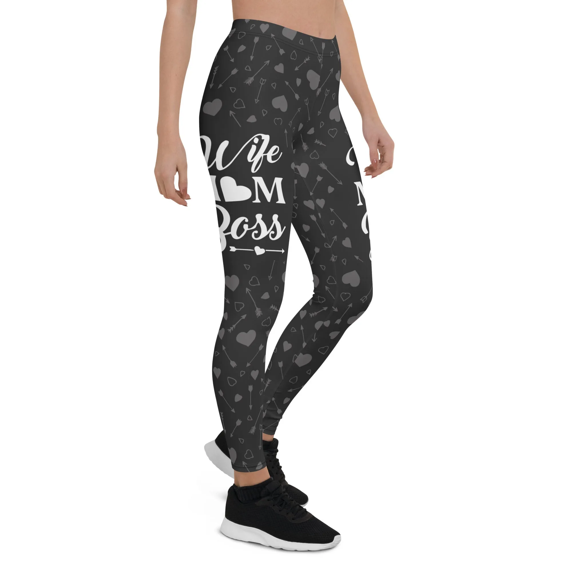 Wife Mom Boss Leggings