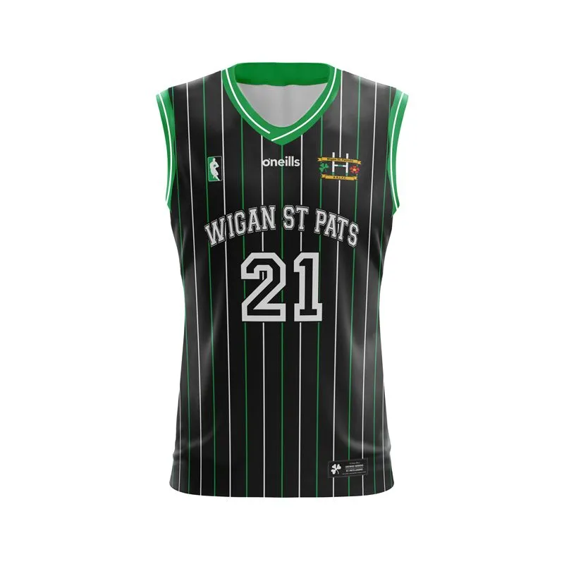 Wigan St Pats ARLFC Basketball Vest (black)