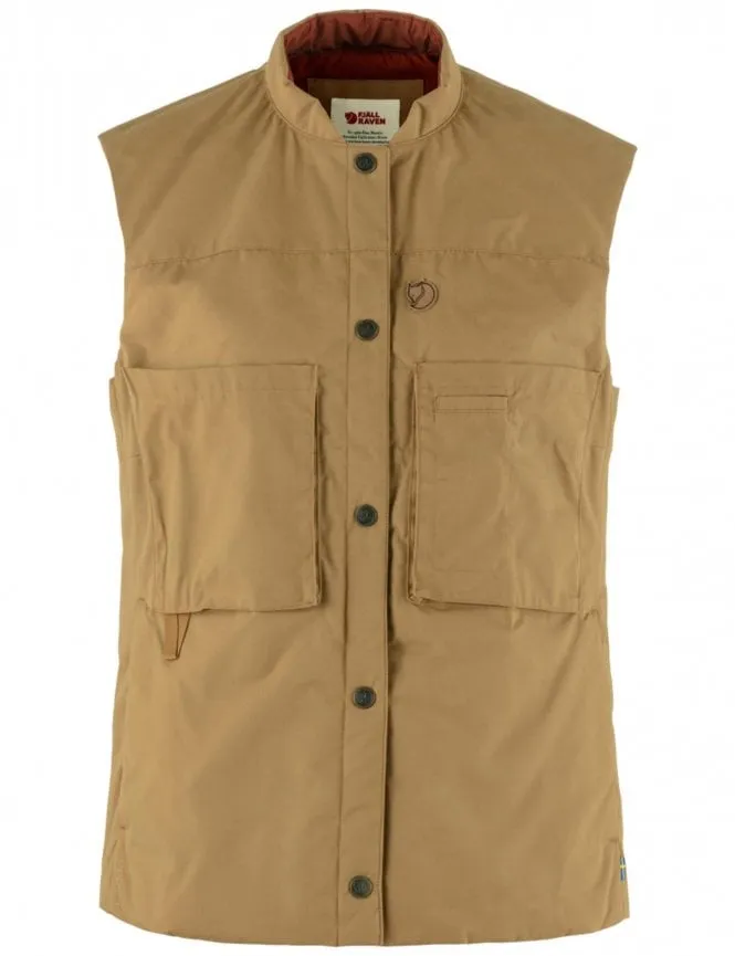 Women's Singi Padded Vest - Buckwheat Brown