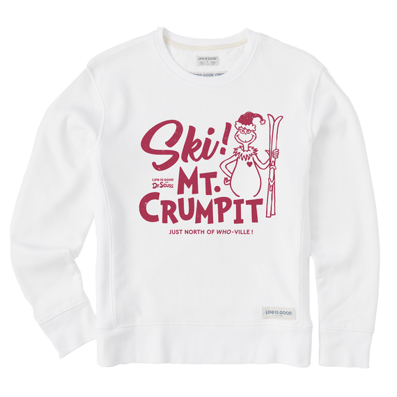 Women's Retro Grinch Ski Mt. Crumpit Simply True Fleece Crew