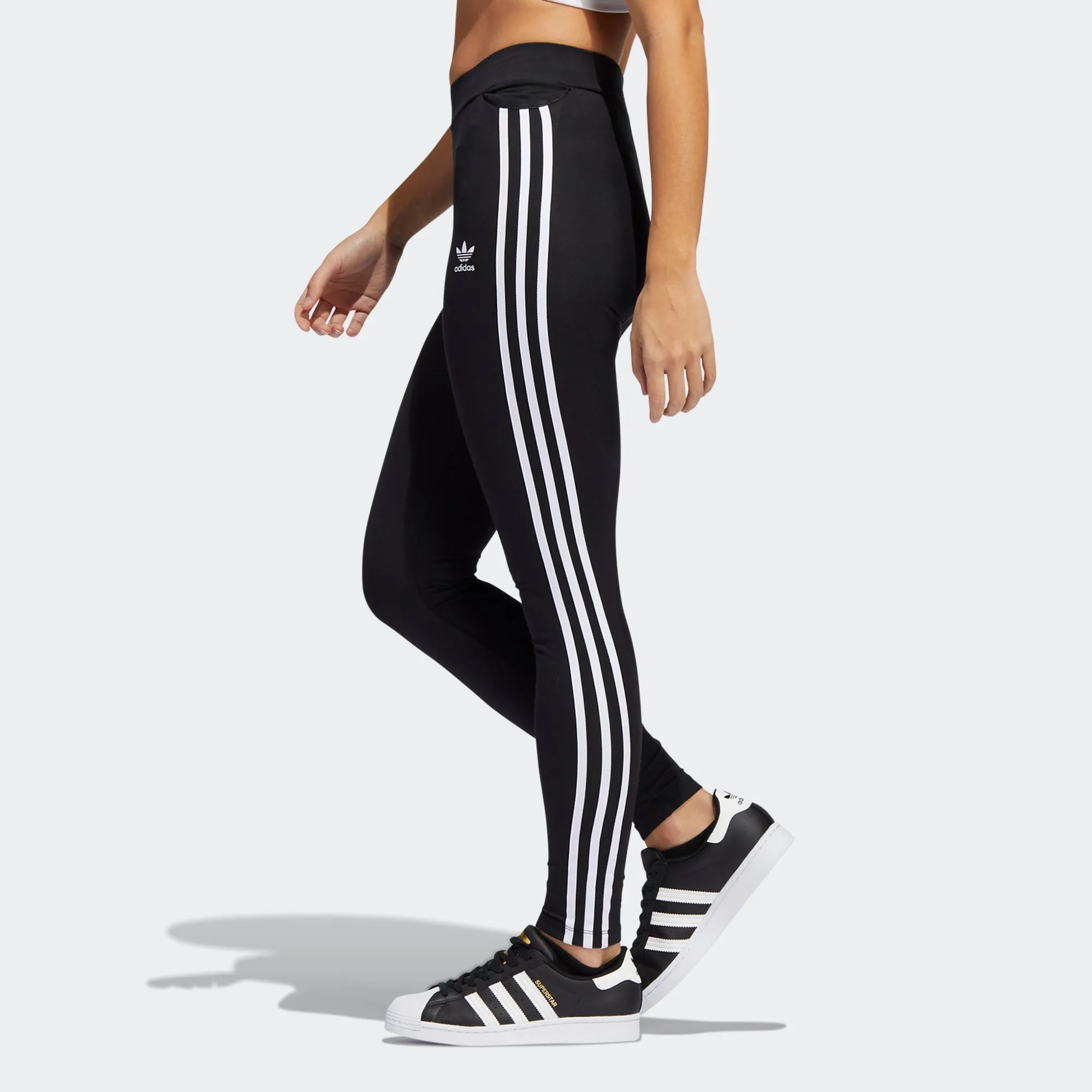 Women's adidas Originals Adicolor 3-Stripes Leggings Black