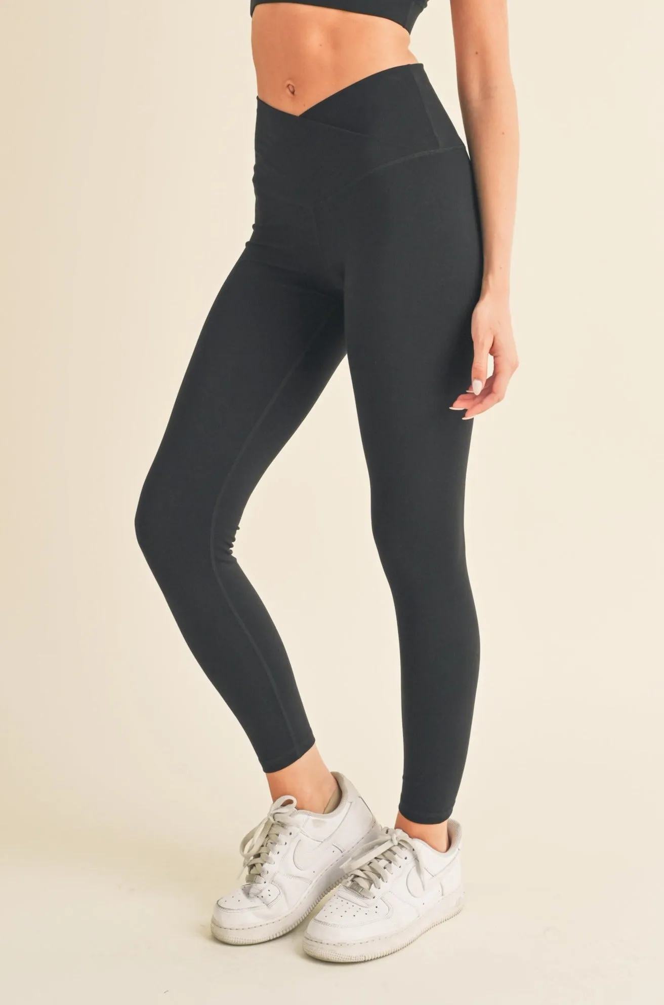 Women's Crossover Waistband Active Leggings