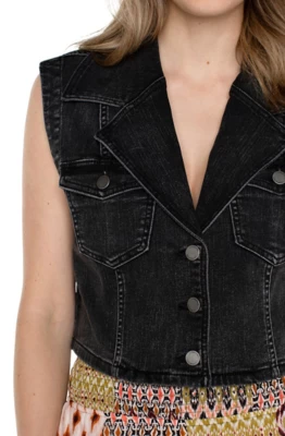 Women's Liverpool Los Angeles Notch Collar Crop Vest