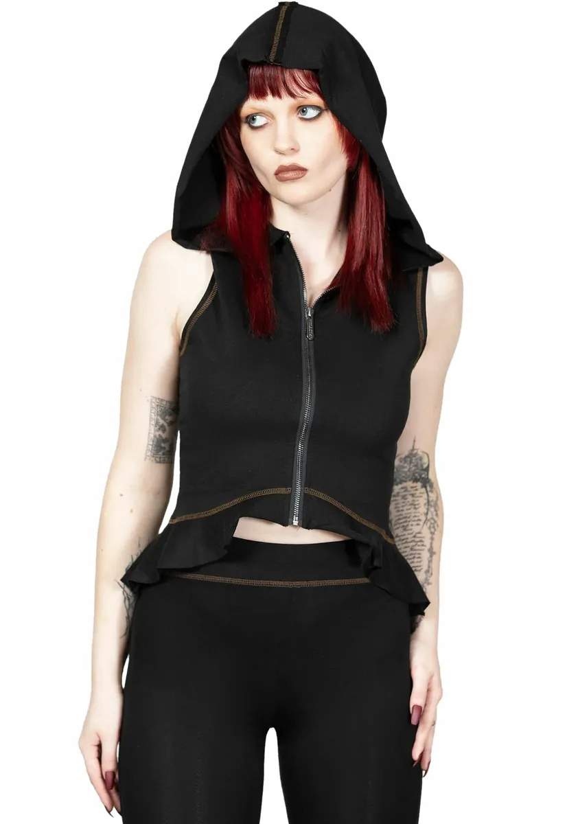 women's vest KILLSTAR - Furrows - Black - KSRA008915  -  Metal-shop