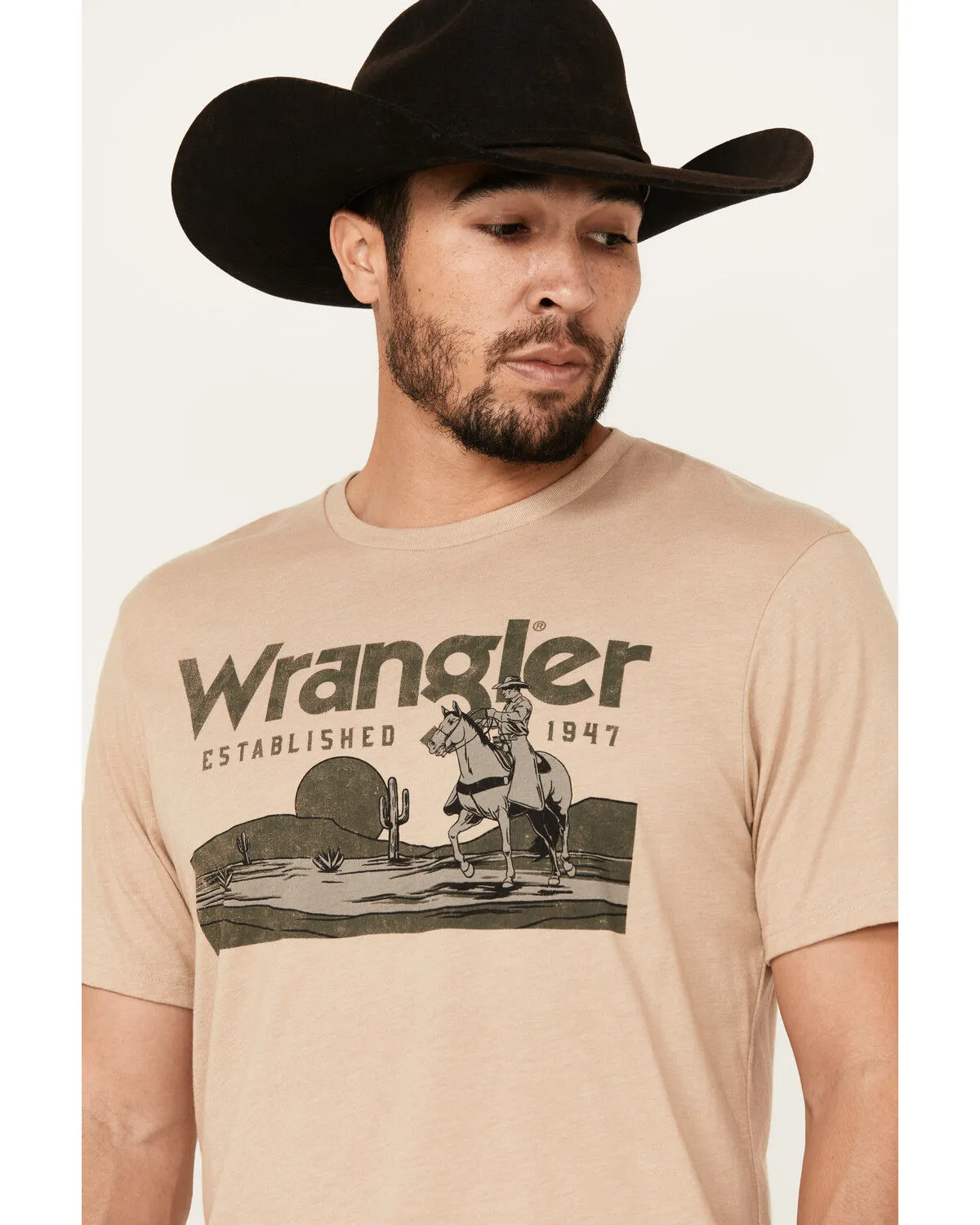 Wrangler Men's Boot Barn Exclusive Desert Logo Short Sleeve Graphic T-Shirt