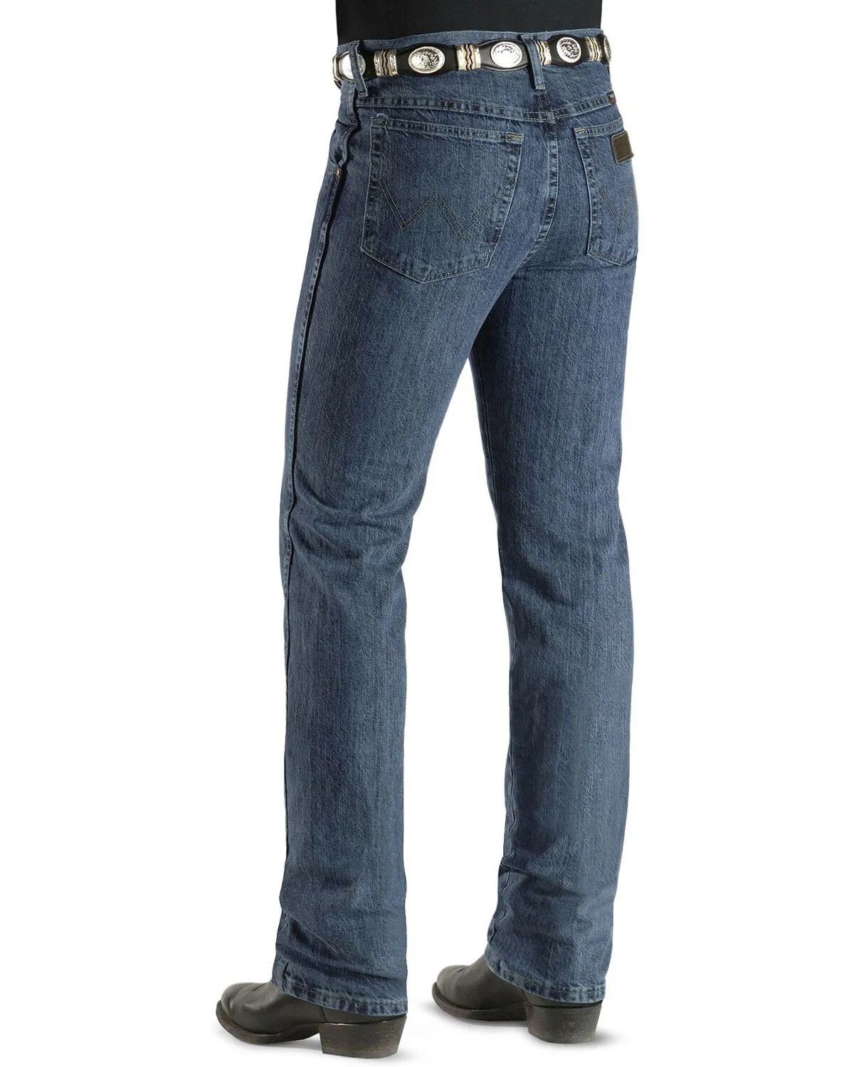 Wrangler Men's PBR Medium Wash High Rise Slim Jeans