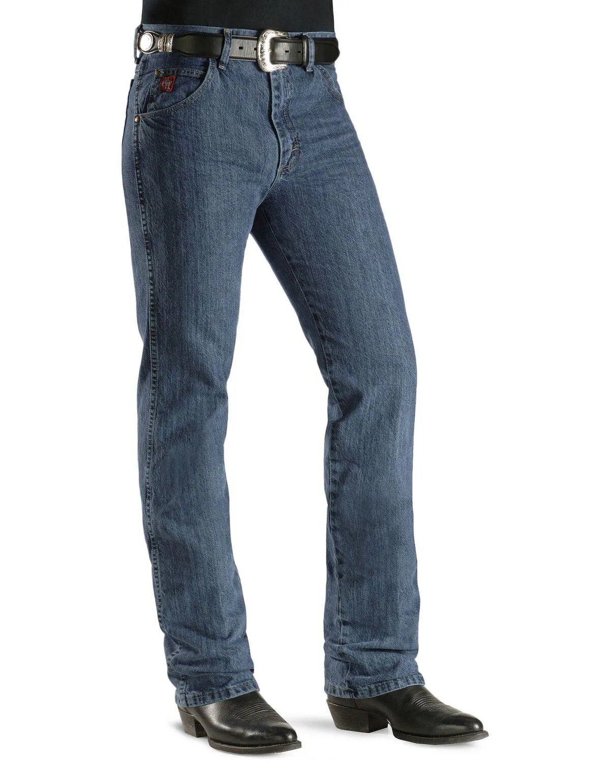 Wrangler Men's PBR Medium Wash High Rise Slim Jeans