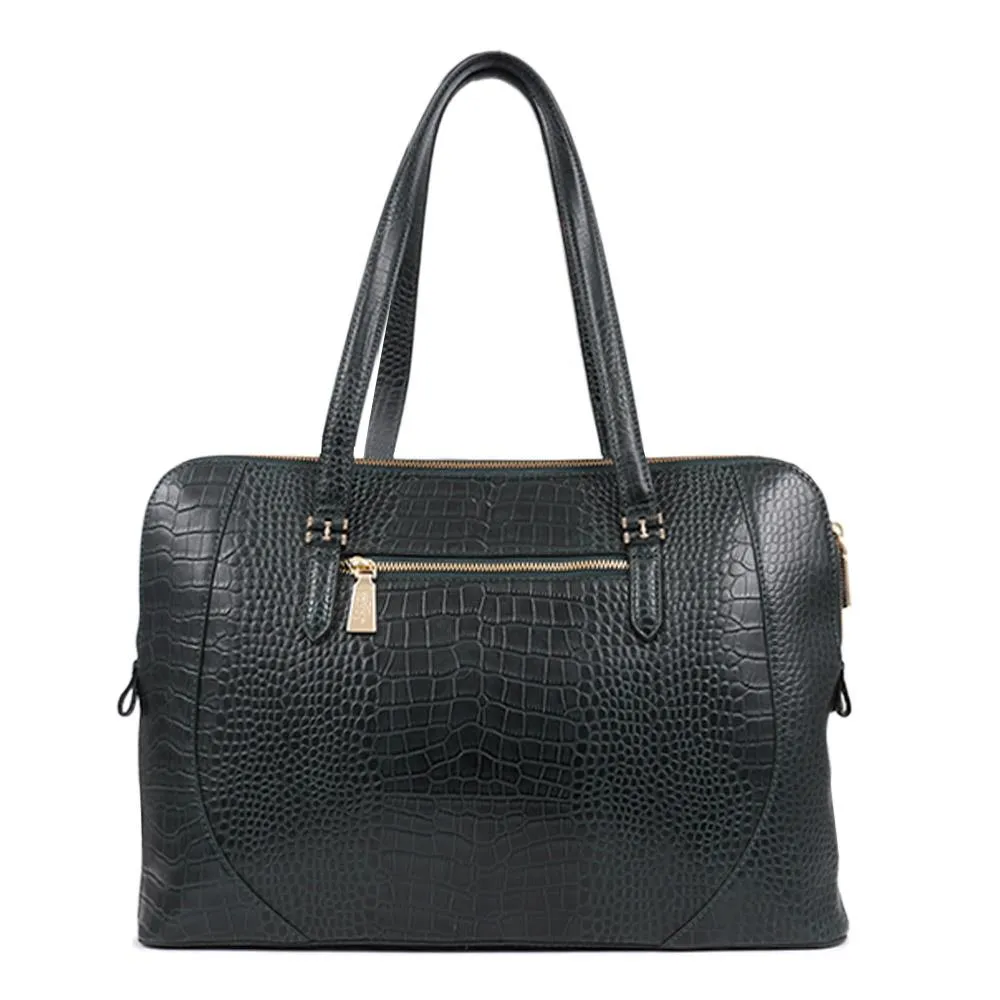 Wynter Croc Leather Shoulder Bag - WYNTER / 324 554